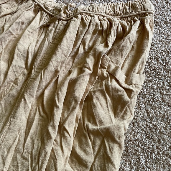 Free People QUINN Pants Tan Sz Small - Picture 2 of 7